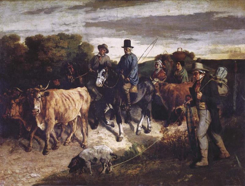 Gustave Courbet The Peasants of Flagey Returning from the Fair Spain oil painting art